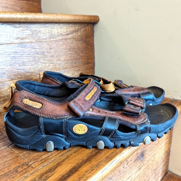 Timberland Leather Sandals,  mens Size 9 - Picture 1 of 8
